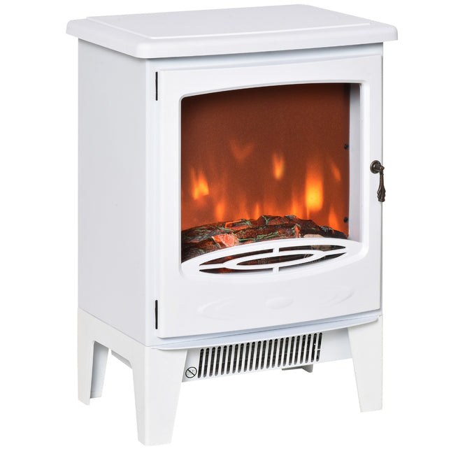 Freestanding LED electric stove, White, 900/1800W