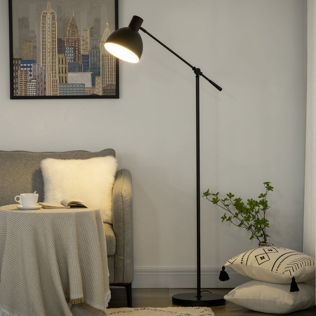 LED floor lamp with adjustable stand and dimmable light