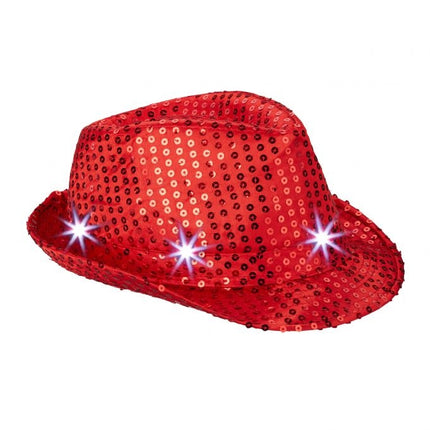 LED hat with sequins