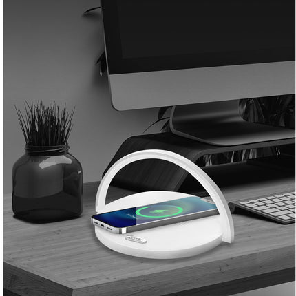 Lampe LED avec chargeur sans fil 15W