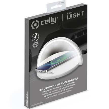 Lampe LED avec chargeur sans fil 15W