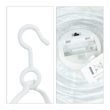 LED Laternen weiß 10 Stk