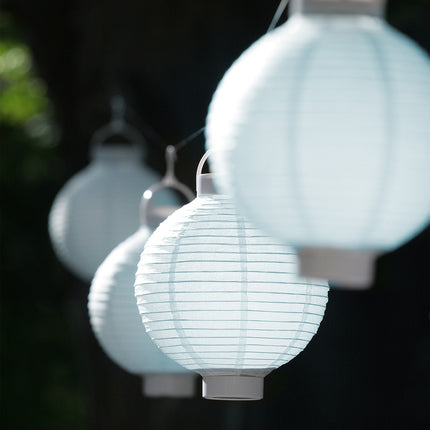 LED Laternen weiß 10 Stk