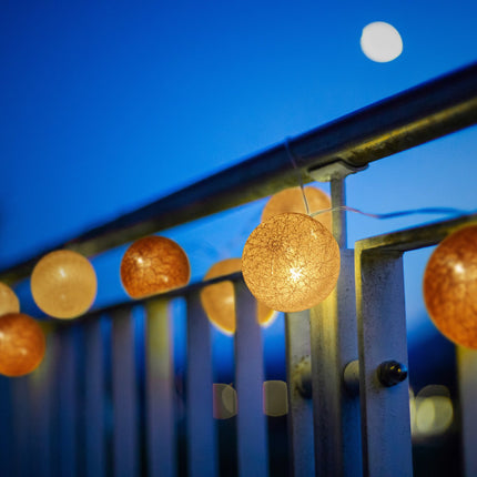 LED Lichterkette mit 20 Kugeln