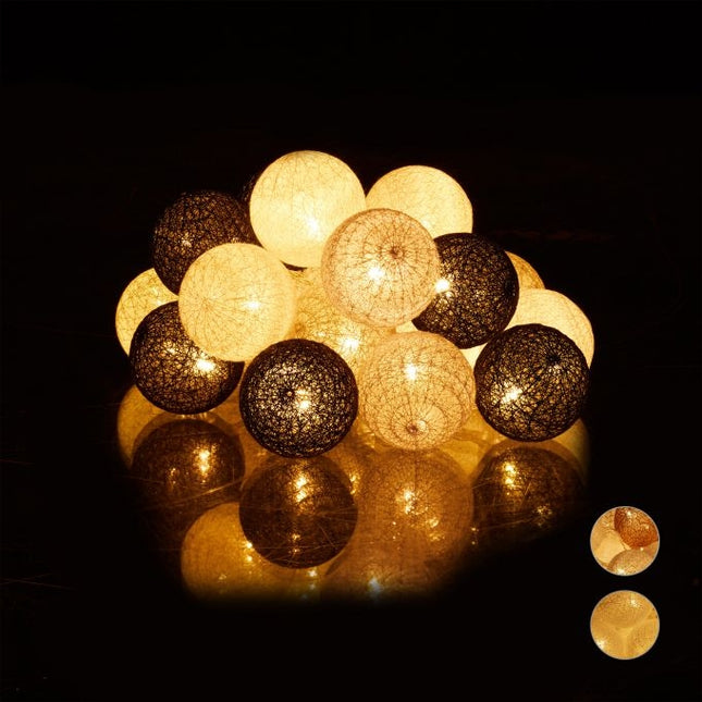 LED Lichterkette mit 20 Kugeln