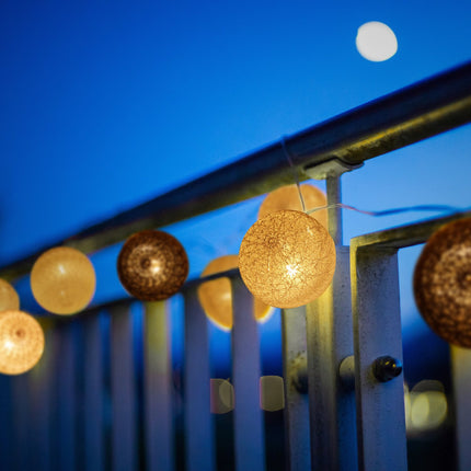 LED Lichterkette mit 20 Kugeln
