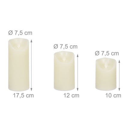 LED světla, sada 3 ks s dálkovým ovládáním