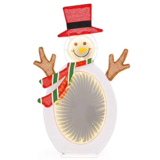 LED Schneemann mit 2 Tunnellichtern Weihnachtsfigur Weihnachtsbeleuchtung