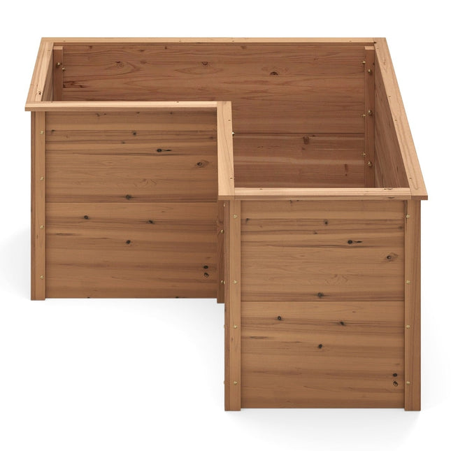 Hochbeet in L-Form, 120x120x63 cm, Tannenholz