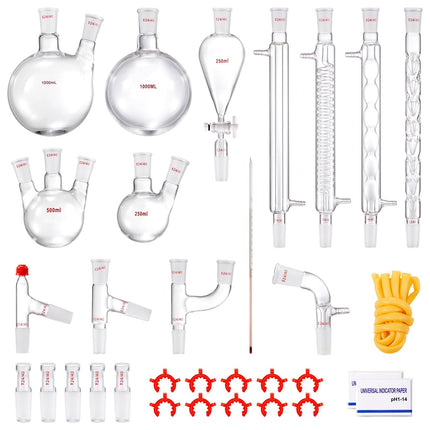 Lab Distillation Kit, 3.3 Borosilicate, 24/40, 32-Pc