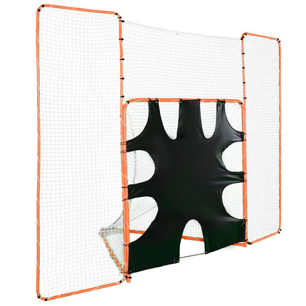 Lacrosse Goal 12x9 Ft with Backstop and Target, Steel