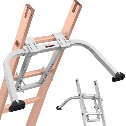 Ladder Stabilizer, Steel Roof Hook Standoff, 330 lb
