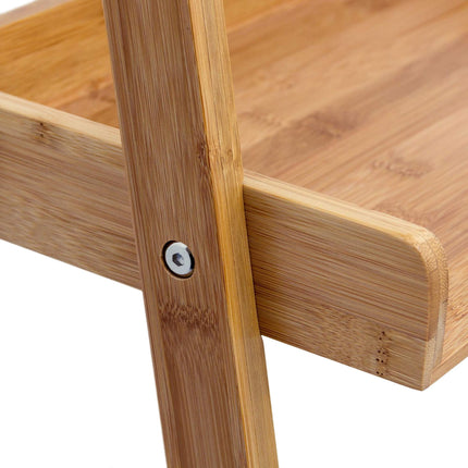Ladder shelf bamboo 4 shelves