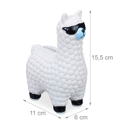 Lahmes Sparschwein mit Sonnenbrille