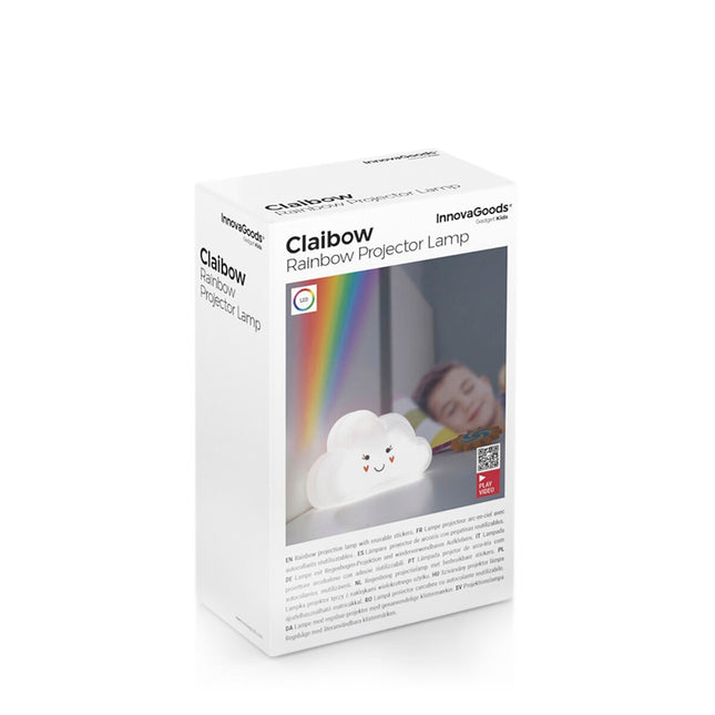 Lampe mit Regenbogenprojektor und Aufklebern Claibow InnovaGoods