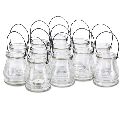 Windlichtglas 12er Set