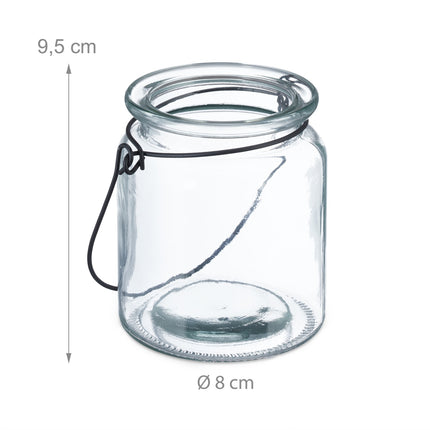 Lot de 12 lanternes en verre