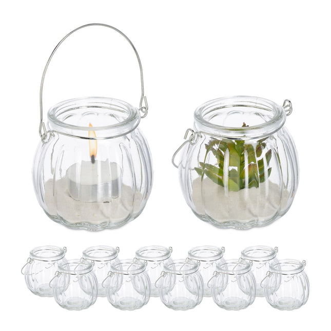Lantern glass set of 12