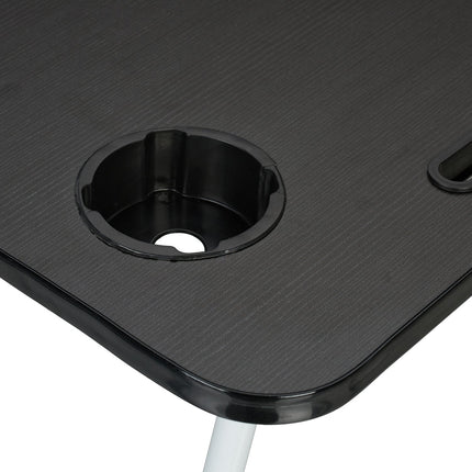 Lap Desk with Tablet & Drink Holder – Black