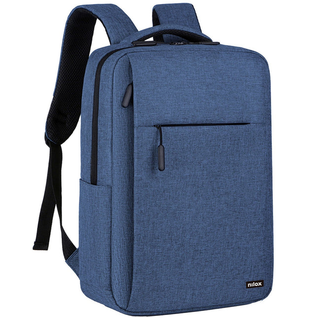 Laptop-Rucksack 15,6" – Blau, Wasserabweisend, Polyester