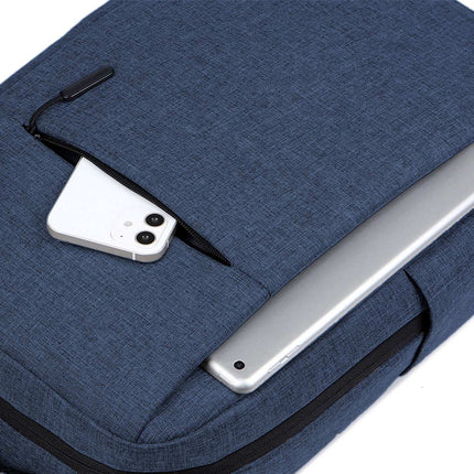 Laptop Backpack 15.6" – Blue, Water-Resistant, Polyester