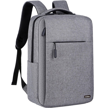 Laptop-Rucksack 15,6" Grau, wasserabweisend, Polyester