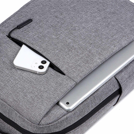 Laptop-Rucksack 15,6" Grau, wasserabweisend, Polyester