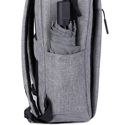 Laptop-Rucksack 15,6" Grau, wasserabweisend, Polyester
