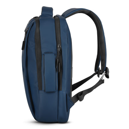 Batoh na notebook, modrý, nabíjecí port USB-C, 15L