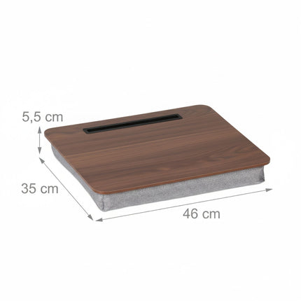 Laptop Bed Tray 17" with Cushion & Phone Holder
