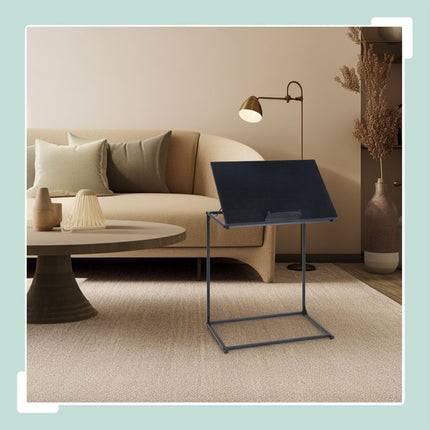 Laptop Side Table – Tiltable, C-Shaped, Anti-Slip