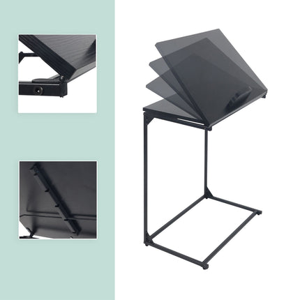 Laptop Side Table – Tiltable, C-Shaped, Anti-Slip