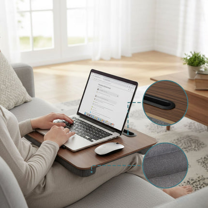 Laptop-Kissen mit Handyhalter – Ablage für Bett & Sofa