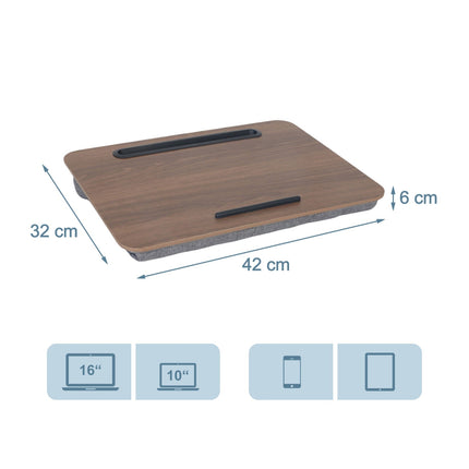 Laptop-Kissen mit Handyhalter – Ablage für Bett & Sofa