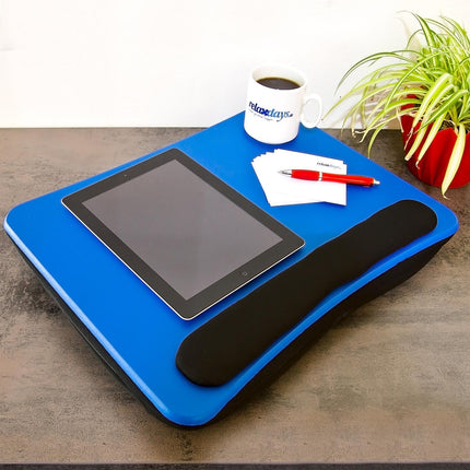Laptopkissen blau mit Handgelenkstütze