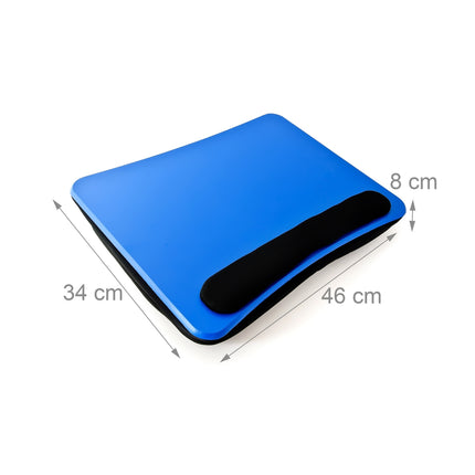 Laptopkissen blau mit Handgelenkstütze