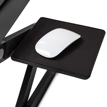 Laptop stand with adjustable fan