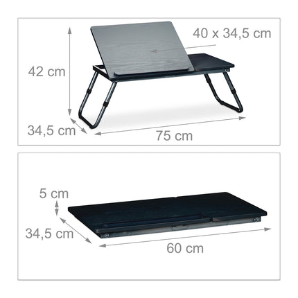 Laptop table in black