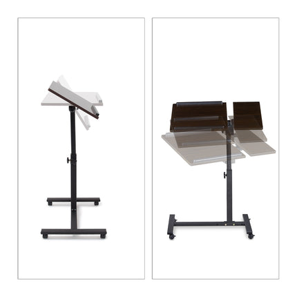 Laptop table with adjustable mouse table
