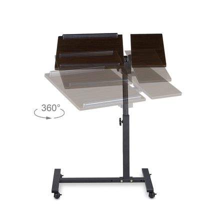 Laptop table with adjustable mouse table