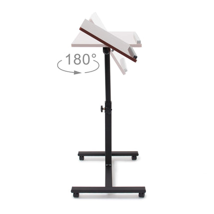 Laptop table wood adjustable height