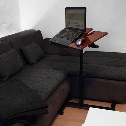 Laptop table wood adjustable height