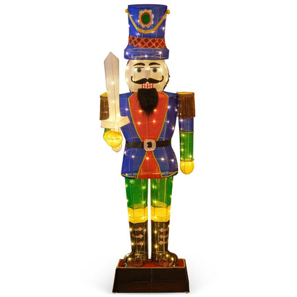 Velký 3D louskáček s mečem, 110 LED světel, 184 cm
