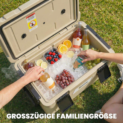 Large 42.6L Portable Cooler Box with PU Foam Insulation
