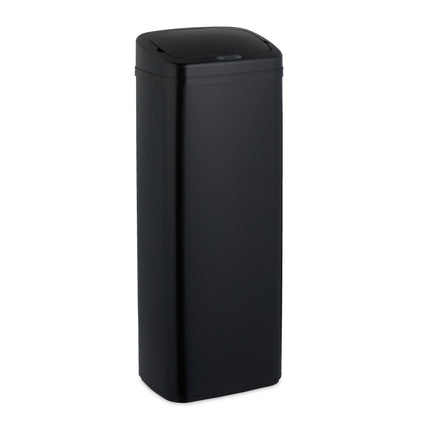 Large Black Steel Kitchen Bin with Sensor