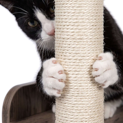 Large Cat Tree with Litter Cabinet, Sisal Posts & Toys