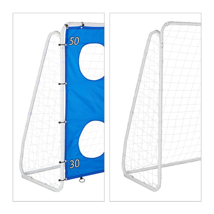 Velká fotbalová branka s terčovou stěnou pro trénink