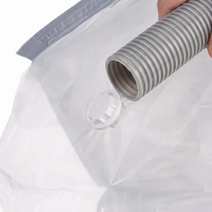 Large Gray Vacuum Storage Bags, 100x80 cm, 8-Pack