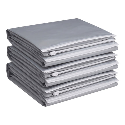 Large Gray Vacuum Storage Bags, 100x80 cm, 8-Pack