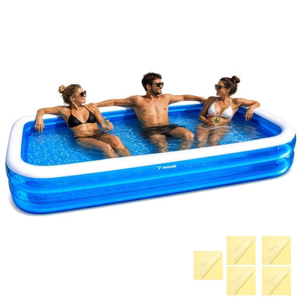 Large Inflatable Rectangular Pool 305x183x50 cm